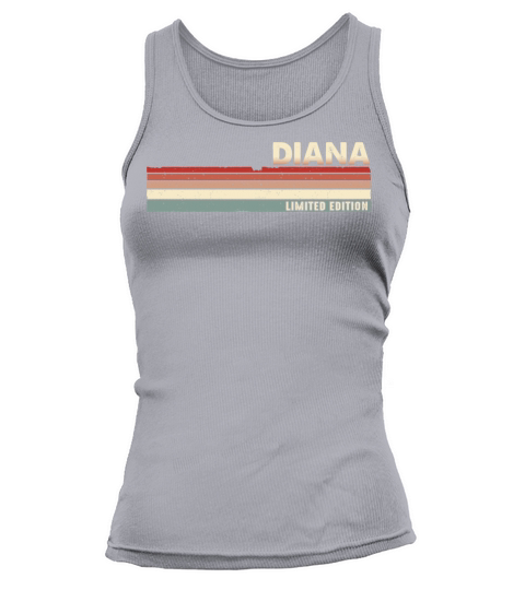 Diana Funny Retro Vintage Name Surname 80s 90s Tank top Woman
