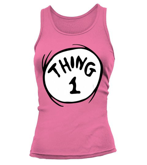 Dr Seuss Thing 1 Emblem RED Tank top Woman