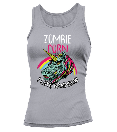Funny Halloween Zombie Unicorn Tank top Woman