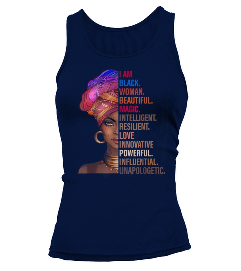 I am black women beautiful magic intelligent resilient love innovative - Unisex Long Sleeve Tank top Woman