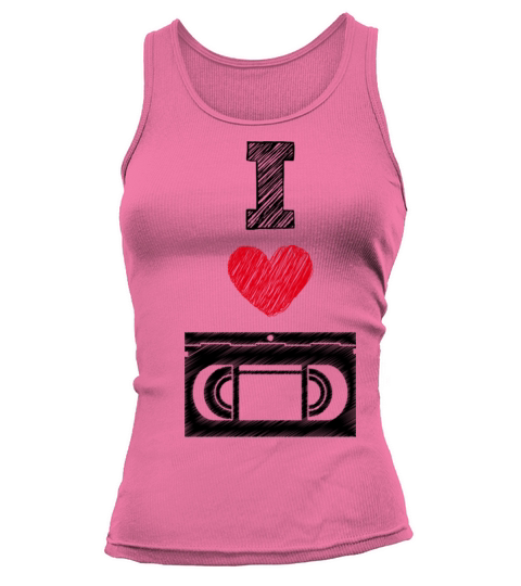 I Heart VHS Love Movie Video Style Tank top Woman