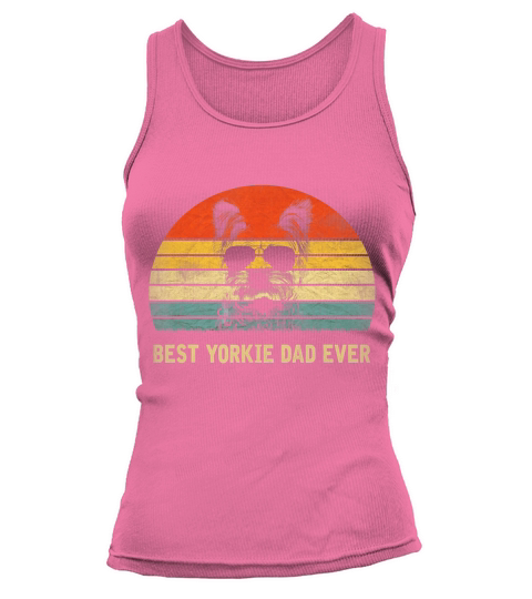 Mens Vintage Best Yorkie Dad Ever Fathers Day Gifts For Lover T-Shirt Tank top Woman