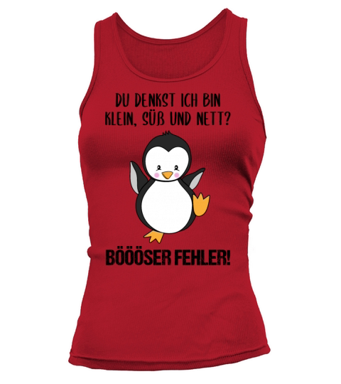 Penguin Small Sweet Nice Funny Quote Gift Tank top Woman