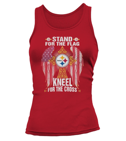 stand for the flag steeler knnel for the cross Tank top Woman