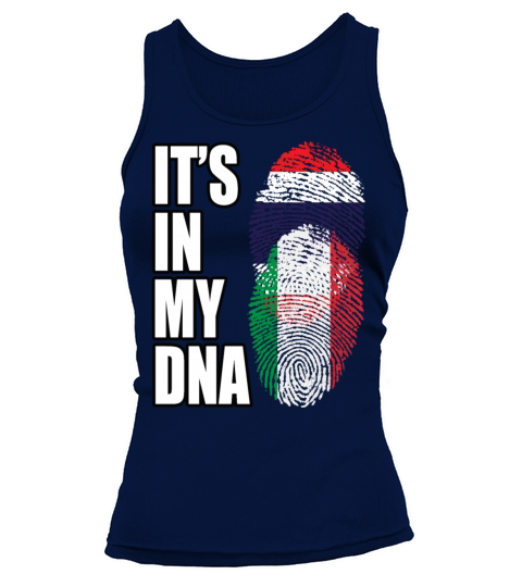 Thai And Italian Vintage Heritage DNA Flag Tank top Woman