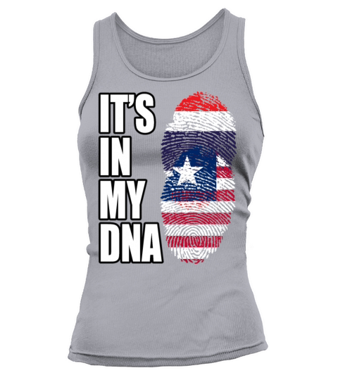Thai And Liberian Vintage Heritage DNA Flag Tank top Woman