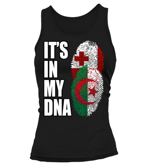 Tongan And Algerian Mix Heritage DNA Flag Tank top Woman