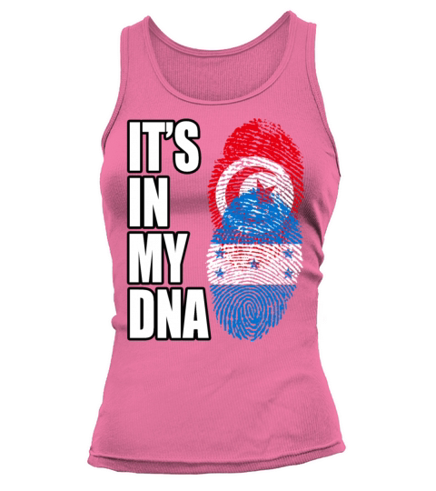 Tunisian And Honduran Mix Heritage DNA Flag Tank top Woman