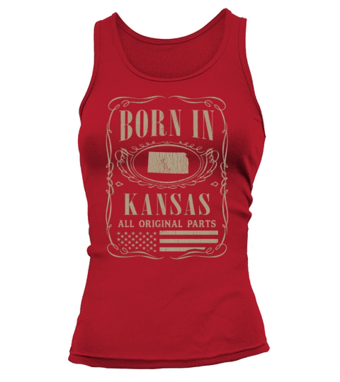 Vintage America US States Born Kansas Tank top Woman