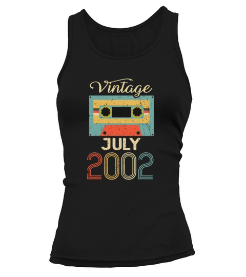 Vintage July 2002 20th Birthday 20 Year Gift Tank top Woman