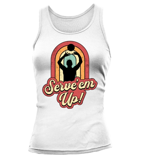 Volleyball Serveem up Beach Volleyball Player Tank top Woman
