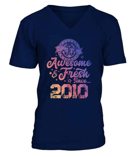 2010 awesome fresh V-Neck T-shirt