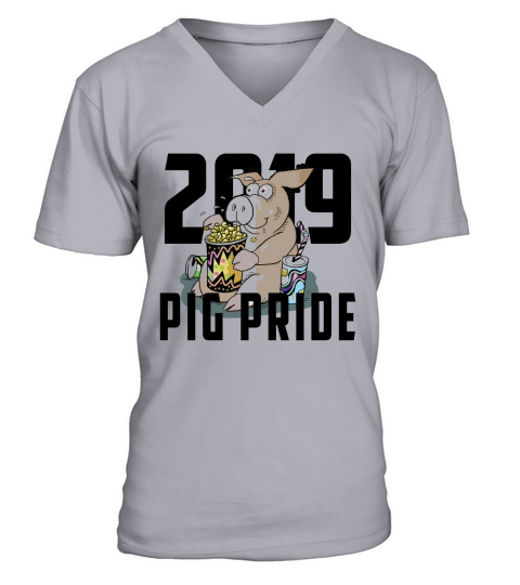 2019 Year Of The Pig Pig Pride V-Neck T-shirt