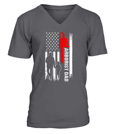 Arborist Dad For Fathers Day T shirt V-Neck T-shirt