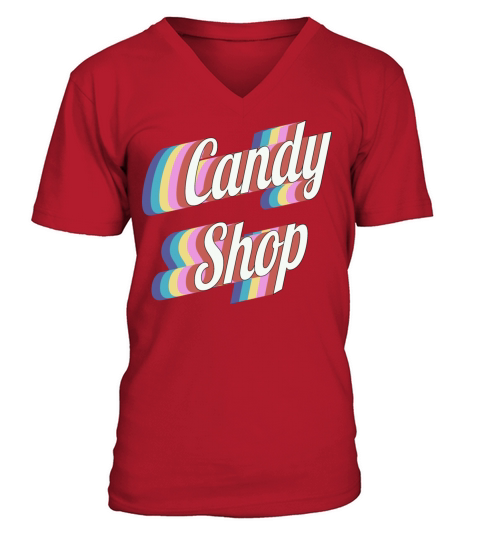 Candy Shop V-Neck T-shirt