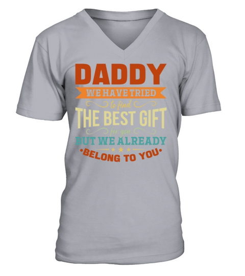 Funny Daddy Quote Fathers Day Ideas Happy V-Neck T-shirt