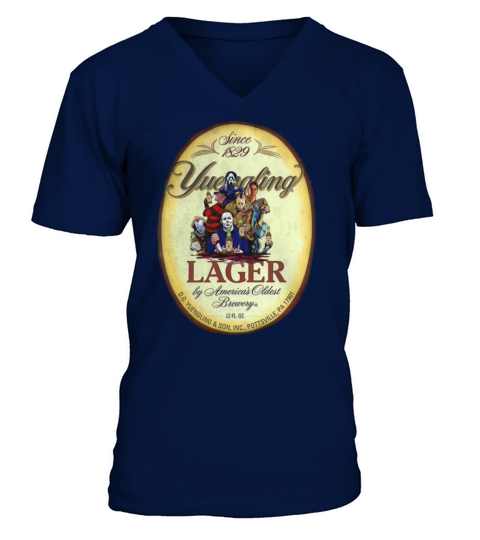 Horror characters Yuengling Lager by America’s Oldest Brewery shirt V-Neck T-shirt