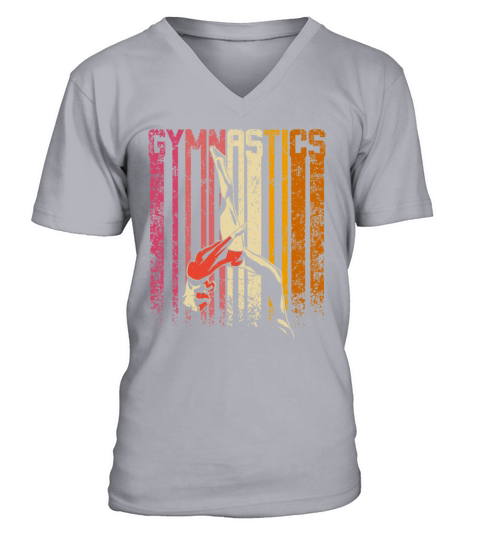 Retro Vintage gymnastics V-Neck T-shirt