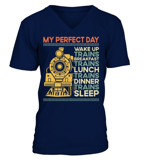 Steam Train Driver Trainspotting V-Neck T-shirt