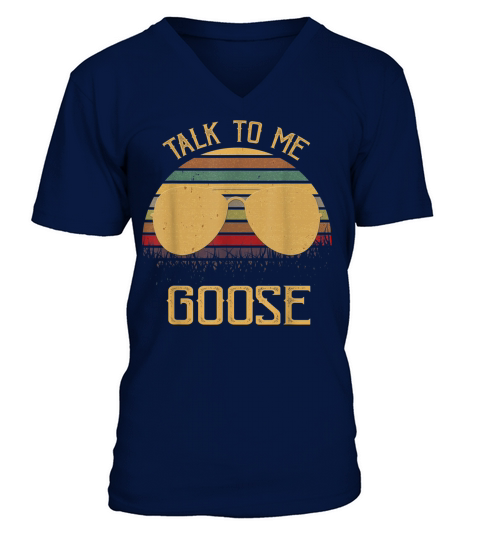 Talk To Me Goose Retro Vintage Sunset Sunglass Tshirt V-Neck T-shirt