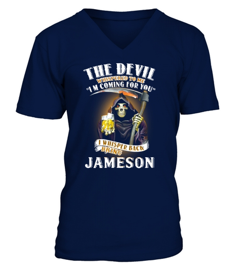 The devil whispered to me I’m coming for you I whisper back bring Jameson - Baby Onesie V-Neck T-shirt