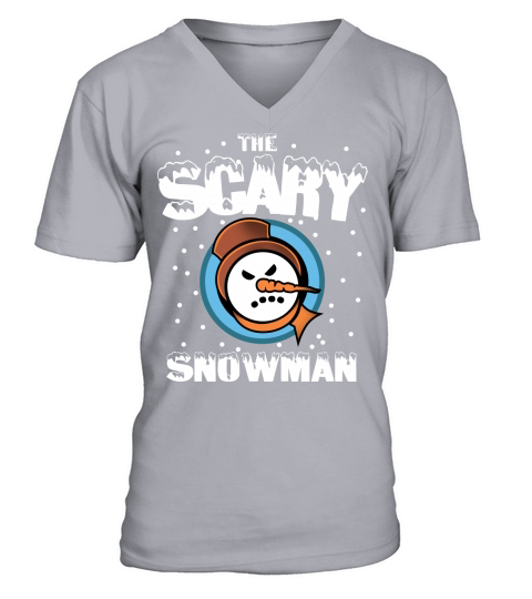 The Scary Snowman - Unisex Long Sleeve V-Neck T-shirt