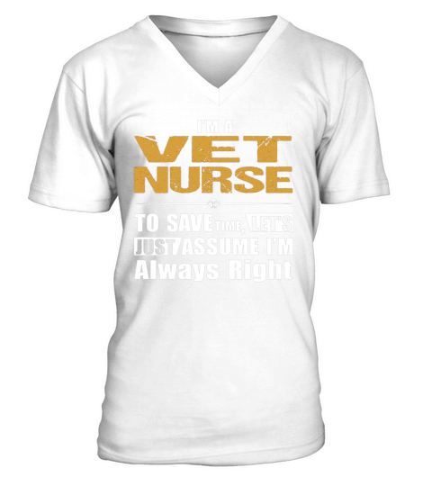 VET NURSE V-Neck T-shirt