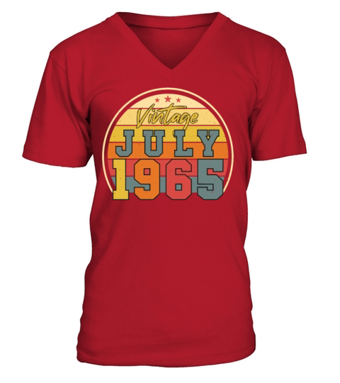 Vintage July 1965 V-Neck T-shirt