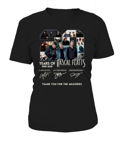 20 Years of Rascal Flatts 1999-2019 thank you for the memories shirt Women's T-Shirt