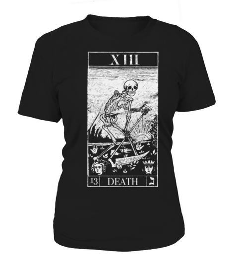 Blackcraft The Grim Reaper Vintage Death Tarot Car Women's T-Shirt