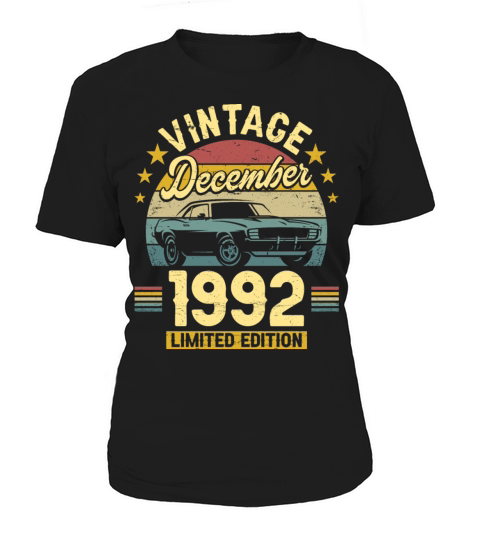 December 1992 30 Years Old Vintage 30th Birthday Women's T-Shirt