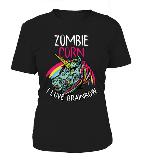Funny Halloween Zombie Unicorn Women's T-Shirt