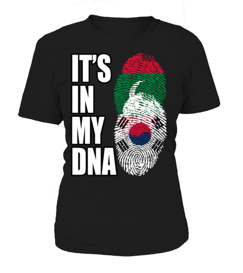 Maldivian And South Korean Mix Heritage DNA Flag Women's T-Shirt
