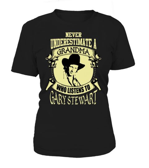 Never Underestimate A Grandma Who Listens To Gary Stewart - Unisex Long Sleeve Women's T-Shirt