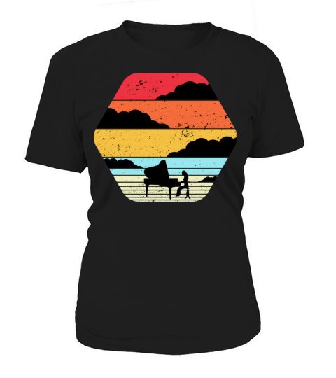 Piano Retro Pianist Retro Piano Vintage Women's T-Shirt