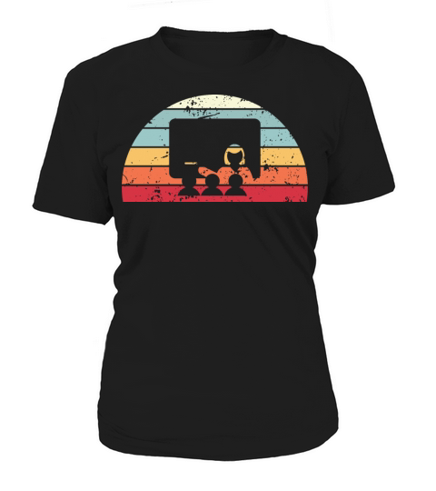 Retro Teaching Sunset Vintage Teacher Sunrise Women's T-Shirt