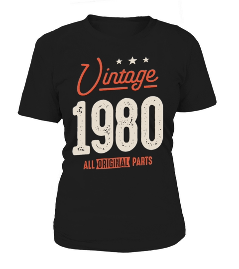 Vintage Born in 1980 - 42nd Birthday Retro Women's T-Shirt