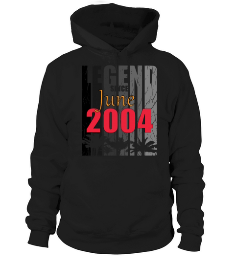 2004 vintage born in June gift Hoodie Unisex