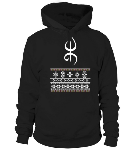 amazigh yaz symbol with amazigh tattoo decoration Hoodie Unisex