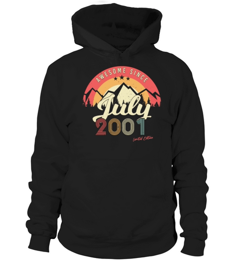 Birth Month July 2001 Hoodie Unisex