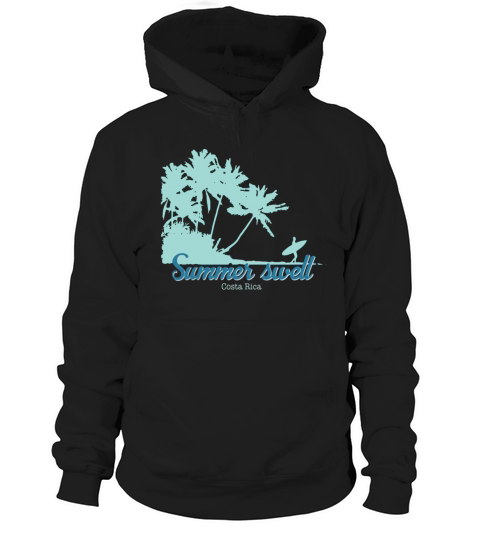 Costa Rica Surfing Summer Swell Graphic T-shirt Hoodie Unisex