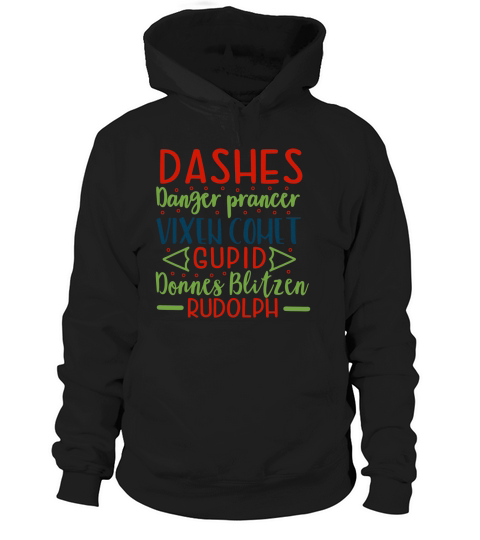 dashes danger prance vixen comet gupid donnes blitzen rudolph 01 Hoodie Unisex