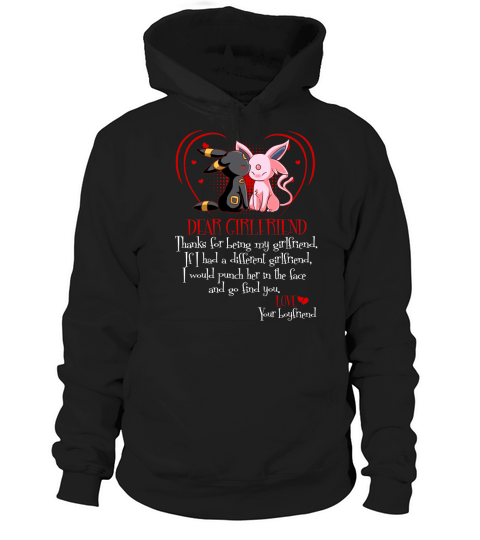 Espeon and Umbreon boyfriend dear girlfriend Hoodie Unisex