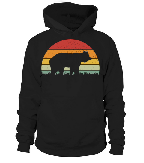 Vintage Retro Bear Vintage Bear Hoodie Unisex