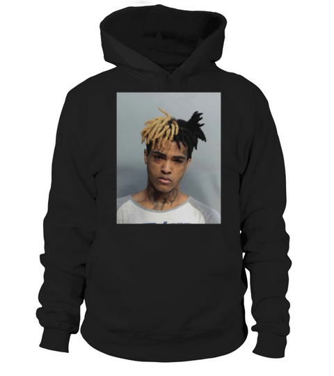 XXXTentacion Mugshot T-Shirt Hip Hop Rap merch 17 Revenge Police arrest RIP New - Sweatshirt Unisex Hoodie Unisex