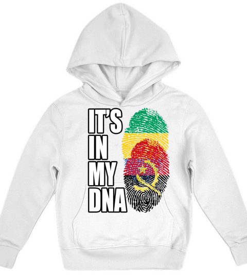 Gambian And Angolan Mix Heritage DNA Flag Kids Hoodie