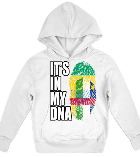Gambian And Central African Mix Heritage DNA Flag Kids Hoodie