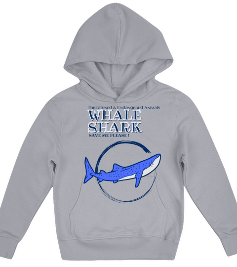 Protect Marine Animal Whale Shark Kids Hoodie