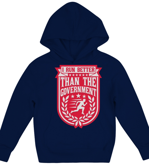 run better than government Kids Hoodie