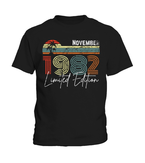 40 Years November 1982 Vintage Limited Edition Kids T-Shirt
